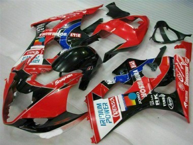 Erschwingliche Suzuki GSXR 1000 Motorrad Verkleidung 2003-2004 - Rot Schwarz Blau Yoshimura