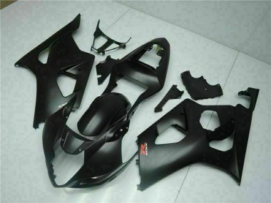 Erschwingliche Suzuki GSXR 1000 Motorrad Verkleidung 2003-2004 - Matt Schwarz Rot