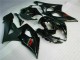 Erschwingliche Suzuki GSXR 1000 Motorrad Verkleidung 2005-2006 - Glanzendes Schwarz Matt Schwarz Rot