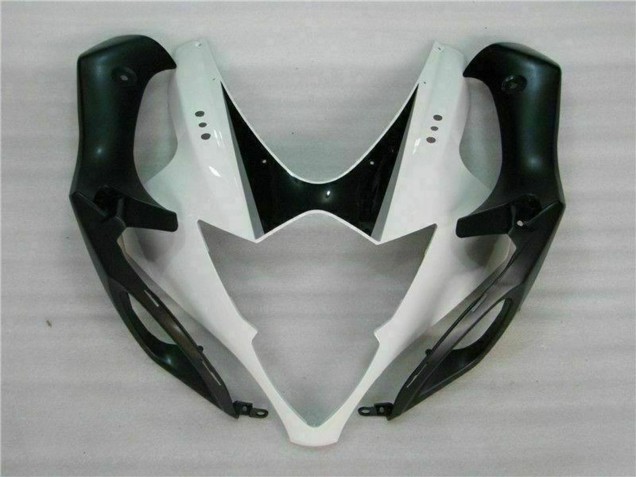 Erschwingliche Suzuki GSXR 1000 Motorrad Verkleidung 2005-2006 - Weiss Glanzendes Schwarz
