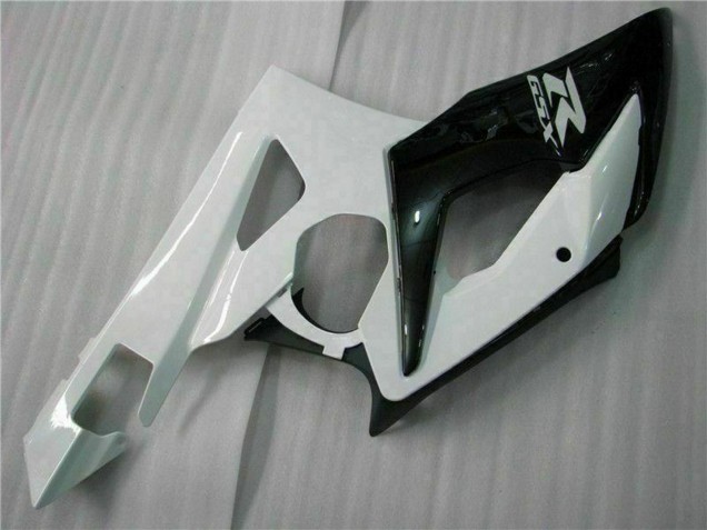 Erschwingliche Suzuki GSXR 1000 Motorrad Verkleidung 2005-2006 - Weiss Glanzendes Schwarz