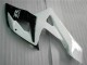 Erschwingliche Suzuki GSXR 1000 Motorrad Verkleidung 2005-2006 - Weiss Glanzendes Schwarz