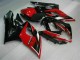 Erschwingliche Suzuki GSXR 1000 Motorrad Verkleidung 2005-2006 - Rot Glanzendes Schwarz Matt Schwarz