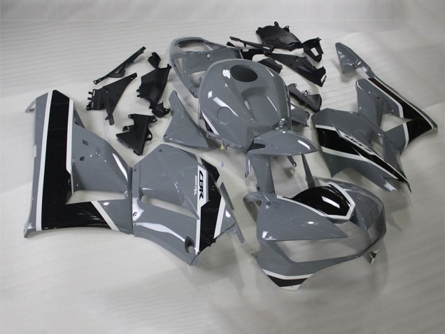 Erschwingliche Honda CBR600RR Motorrad Verkleidung 2013-2023 - Nardo Grau Glanzendes Schwarz