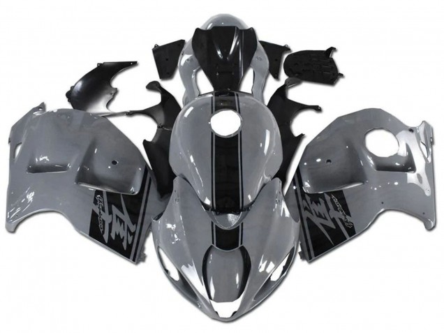 Erschwingliche Suzuki GSXR 1300 Hayabusa Motorrad Verkleidung 1996-2007 - Nardo Grau Schwarz