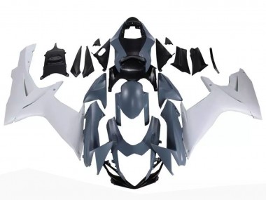 Erschwingliche Suzuki GSXR 600 / GSXR 750 Motorrad Verkleidung 2011-2024 - Nardo Grau Weiss