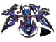 Erschwingliche Kawasaki ZX14R ZZR1400 Motorrad Verkleidung 2012-2024 - Chameleon Blau Lila