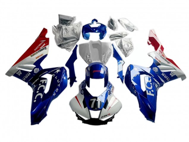 Erschwingliche Honda CBR1000RR-R Motorrad Verkleidung 2020-2023 - Weiss Blau Rot