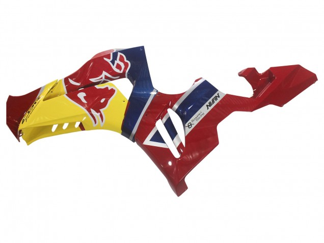 Erschwingliche Honda CBR1000RR-R Motorrad Verkleidung 2020-2023 - Blau Gelb Red Bull