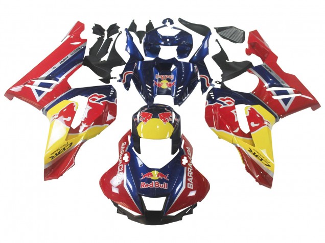 Erschwingliche Honda CBR1000RR-R Motorrad Verkleidung 2020-2023 - Blau Gelb Red Bull