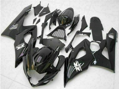 Erschwingliche Suzuki GSXR 1000 Motorrad Verkleidung 2005-2006 - Glanzendes Schwarz