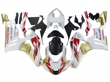 Erschwingliche Honda CBR1000RR-R Motorrad Verkleidung 2020-2023 - Weiss Rot Gold Motul HRC