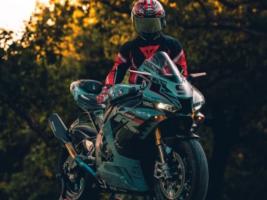 Erschwingliche Honda CBR1000RR-R Motorrad Verkleidung 2020-2023 - Nardo Grau Glanzendes Schwarz HRC 9