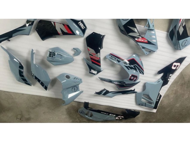 Erschwingliche Honda CBR1000RR-R Motorrad Verkleidung 2020-2023 - Nardo Grau Glanzendes Schwarz HRC 9