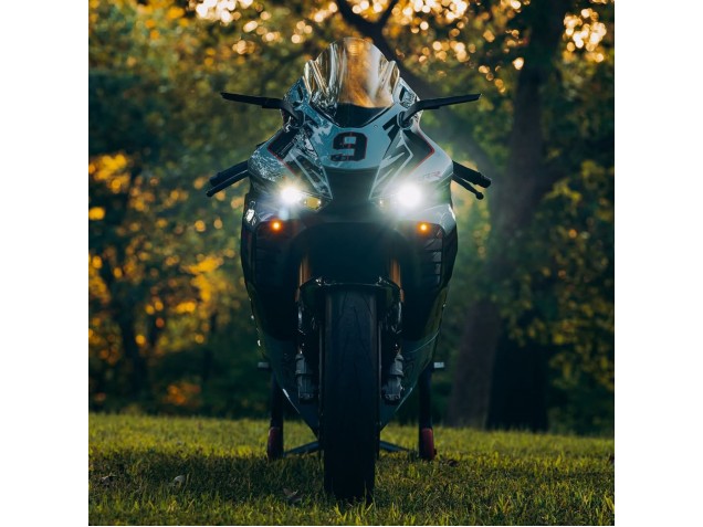 Erschwingliche Honda CBR1000RR-R Motorrad Verkleidung 2020-2023 - Nardo Grau Glanzendes Schwarz HRC 9