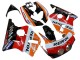 Erschwingliche Honda CBR400RR NC23 Motorrad Verkleidung 1987-1989 - Orange Weiss Rot Glanzendes Schwarz Repsol HRC