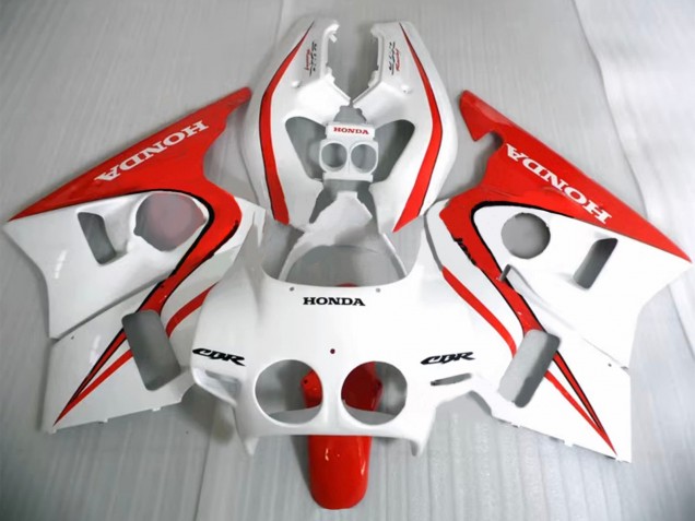 Erschwingliche Honda CBR400RR NC23 Motorrad Verkleidung 1987-1989 - Weiss Rot