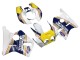 Erschwingliche Honda CBR400RR NC23 Motorrad Verkleidung 1987-1989 - Weiss Gelb Blau Rothmans