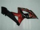 Erschwingliche Suzuki GSXR 1000 Motorrad Verkleidung 2005-2006 - Rot Glanzendes Schwarz