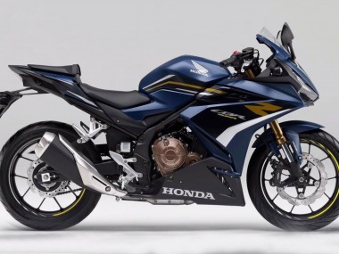 Erschwingliche Honda CBR400R Motorrad Verkleidung 2022 - Dunkel Blau Matt Schwarz