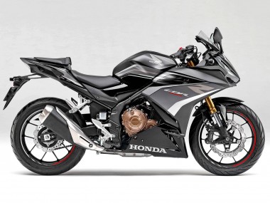 Erschwingliche Honda CBR400R Motorrad Verkleidung 2022 - Weiss Matt Schwarz