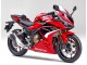 Erschwingliche Honda CBR400R Motorrad Verkleidung 2022 - Rot Weiss Glanzendes Schwarz