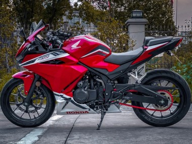 Erschwingliche Honda CBR400R Motorrad Verkleidung 2022 - Rot Weiss