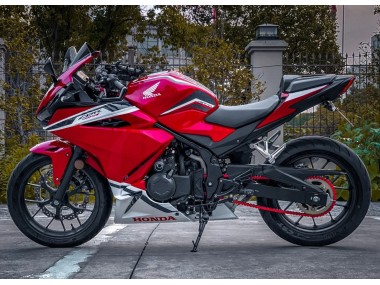 Erschwingliche Honda CBR400R Motorrad Verkleidung 2022 - Rot Weiss