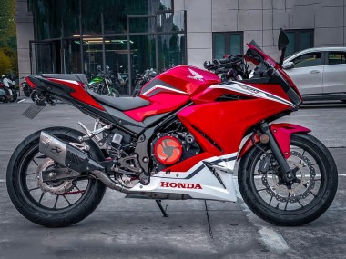 Erschwingliche Honda CBR400R Motorrad Verkleidung 2022 - Rot Weiss