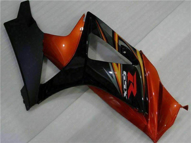 Erschwingliche Suzuki GSXR 1000 Motorrad Verkleidung 2007-2008 - Schwarz Orange