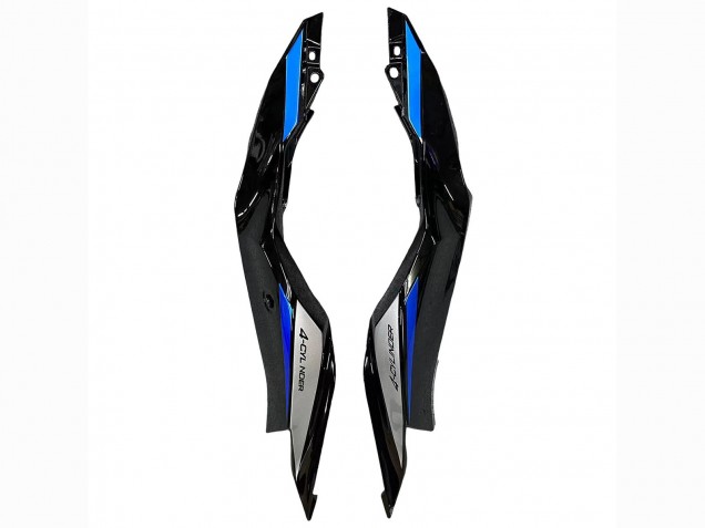 Erschwingliche Kawasaki ZX25R ZX-25R Motorrad Verkleidung 2019-2025 - Blau Weiss Matt Schwarz