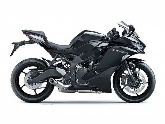 Erschwingliche Kawasaki ZX25R ZX-25R Motorrad Verkleidung 2019-2025 - Glanzendes Schwarz Matt Schwarz