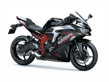 Erschwingliche Kawasaki ZX25R ZX-25R Motorrad Verkleidung 2019-2025 - Silber Rot Schwarz