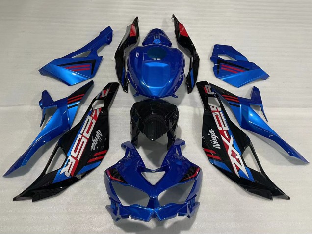 Erschwingliche Kawasaki ZX25R ZX-25R Motorrad Verkleidung 2019-2025 - Blau Rot Grau