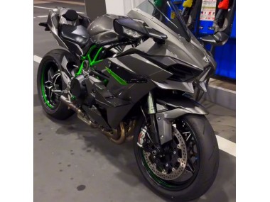 Erschwingliche Kawasaki Ninja H2 Motorrad Verkleidung 2015-2022 - Grau