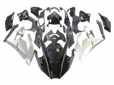 Erschwingliche Kawasaki Ninja H2 Motorrad Verkleidung 2015-2022 - Schwarz Silber Grun