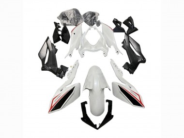 Erschwingliche Kawasaki Z400 Motorrad Verkleidung 2018-2024 - Weiss Rot Schwarz