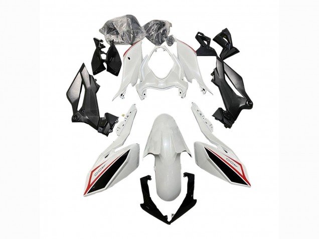 Erschwingliche Kawasaki Z400 Motorrad Verkleidung 2018-2024 - Weiss Rot Schwarz