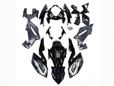 Erschwingliche Kawasaki Z400 Motorrad Verkleidung 2018-2024 - Glanzendes Schwarz