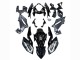 Erschwingliche Kawasaki Z400 Motorrad Verkleidung 2018-2024 - Glanzendes Schwarz