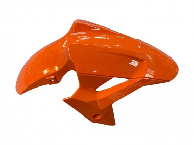 Erschwingliche Kawasaki Z400 Motorrad Verkleidung 2018-2024 - Orange Glanzendes Schwarz