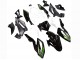 Erschwingliche Kawasaki Z400 Motorrad Verkleidung 2018-2024 - Weiss Glanzendes Schwarz Grun