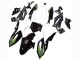 Erschwingliche Kawasaki Z400 Motorrad Verkleidung 2018-2024 - Weiss Glanzendes Schwarz Grun