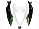Erschwingliche Kawasaki Z400 Motorrad Verkleidung 2018-2024 - Weiss Glanzendes Schwarz Grun