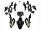 Erschwingliche Kawasaki Z400 Motorrad Verkleidung 2018-2024 - Weiss Glanzendes Schwarz Grun