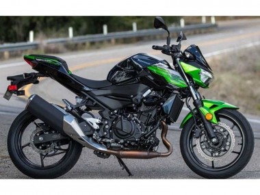Erschwingliche Kawasaki Z400 Motorrad Verkleidung 2018-2024 - Grun Schwarz