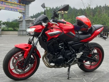 Erschwingliche Kawasaki Ninja Z650 Motorrad Verkleidung 2020-2023 - Rot Schwarz