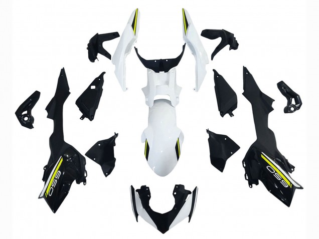 Erschwingliche Kawasaki Ninja Z650 Motorrad Verkleidung 2020-2023 - Weiss Schwarz Grun