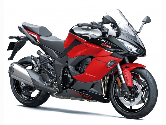 Erschwingliche Kawasaki Z1000SX Motorrad Verkleidung 2020-2025 - Schwarz Rot Racardi