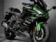 Erschwingliche Kawasaki Z1000SX Motorrad Verkleidung 2020-2025 - Schwarz Grun Ninja